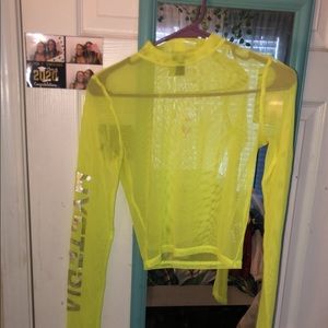 Neon mesh long sleeve